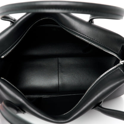 The Row Polished Saddle Calfskin E/W Top Handle Bag Black 5 of 10