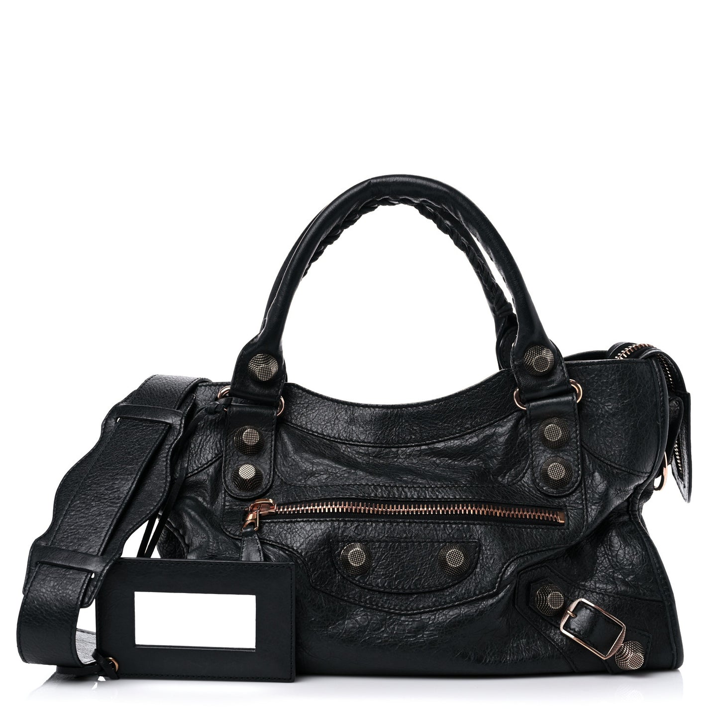 Agneau Giant 21 Rose Gold Hardware City Black