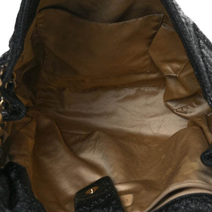 Chanel Vinyl XL Rock and Chain Flap Black 5 of 9