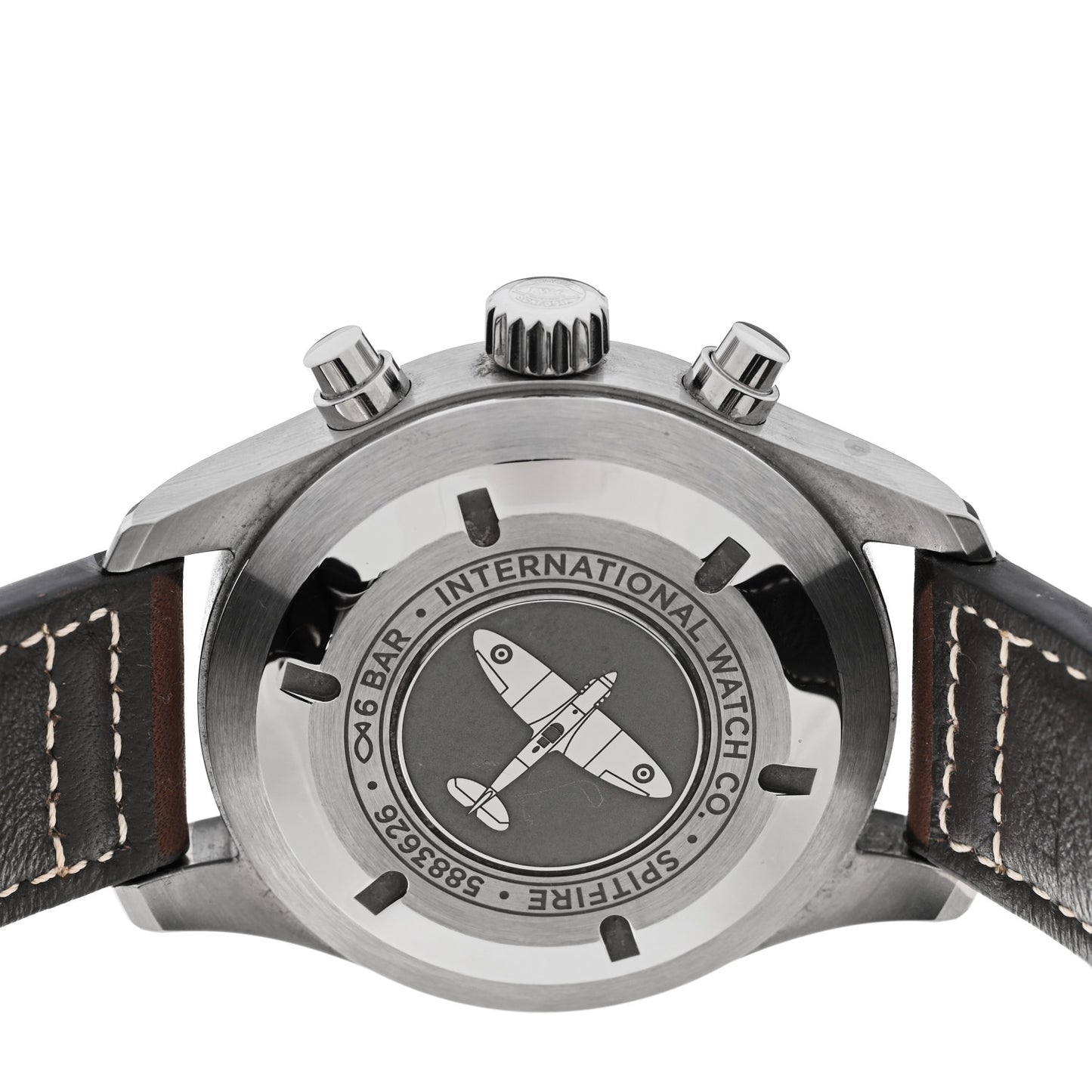 Stainless Steel Calfskin 41mm Pilot Automatic Watch Black IW387903