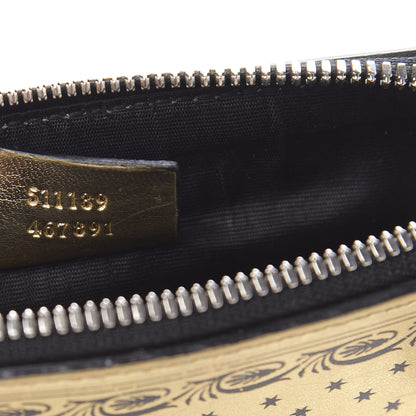 Gucci X SEGA Calfskin GUCCY Stars Mini Dome Shoulder Bag Gold 8 of 16