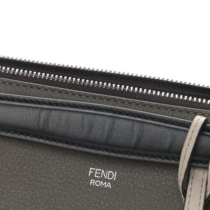 Fendi Vitello Dolce 4 Color Medium By The Way Boston Bag Carbone Grigio Polvere Multicolor 11 of 12