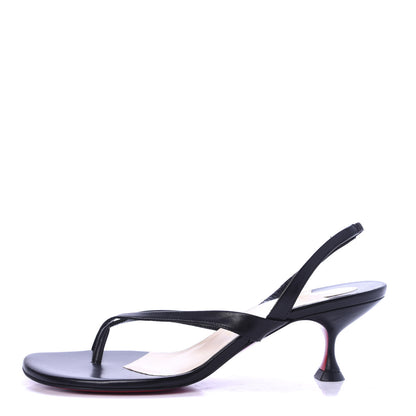 Christian Louboutin Kid Taralita 55 Thong Sandals 40 Black 1 of 9