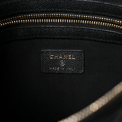 Chanel Caviar Quilted Medium Cosmetic Case Black 6 of 8