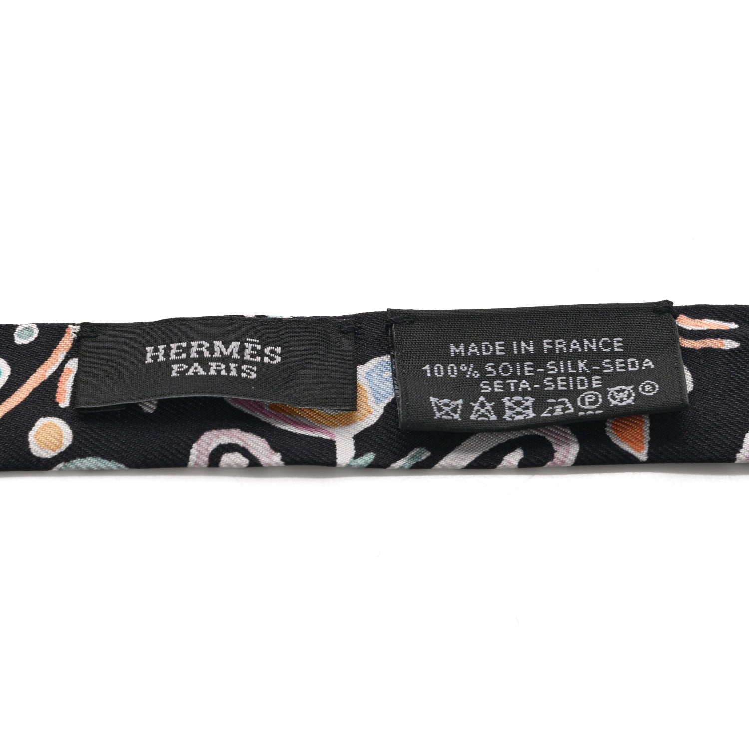 Hermes Silk Isola Di Primavera Doll Twilly Black Vert Rose 2 of 3