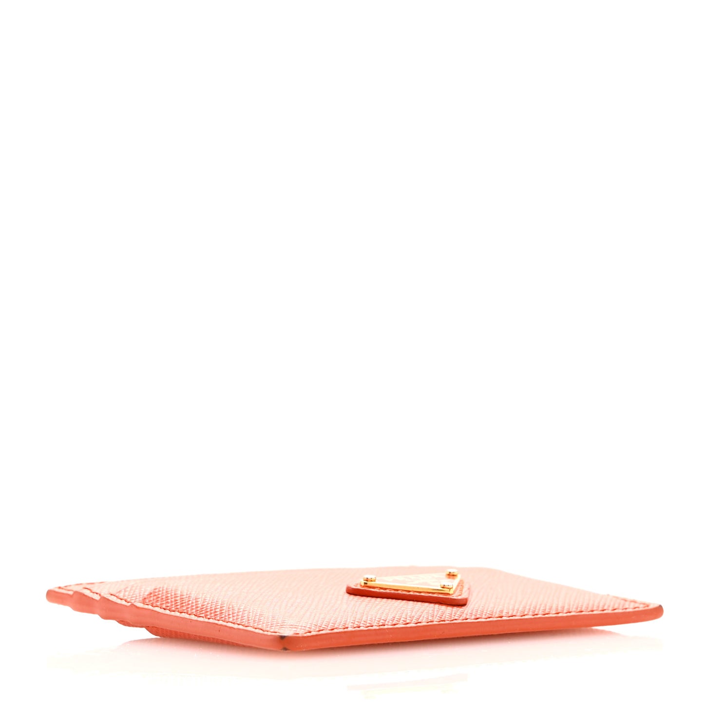 Saffiano Triangle Card Holder Arancio