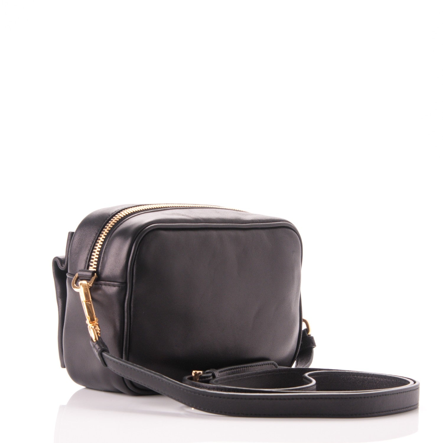 Prada Nappa Fiocco Bow Crossbody Clutch Black 3 of 8