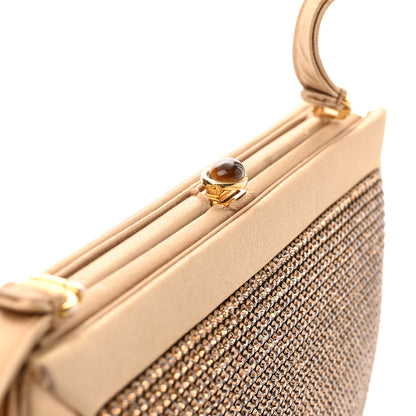 Judith Leiber Crystal Satin Clutch Gold 13 of 13