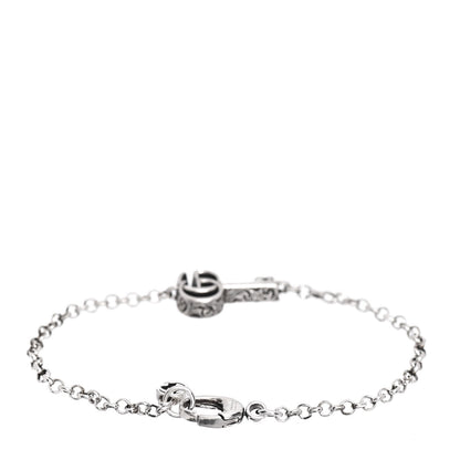 Gucci Sterling Silver Double G Key Bracelet 3 of 4