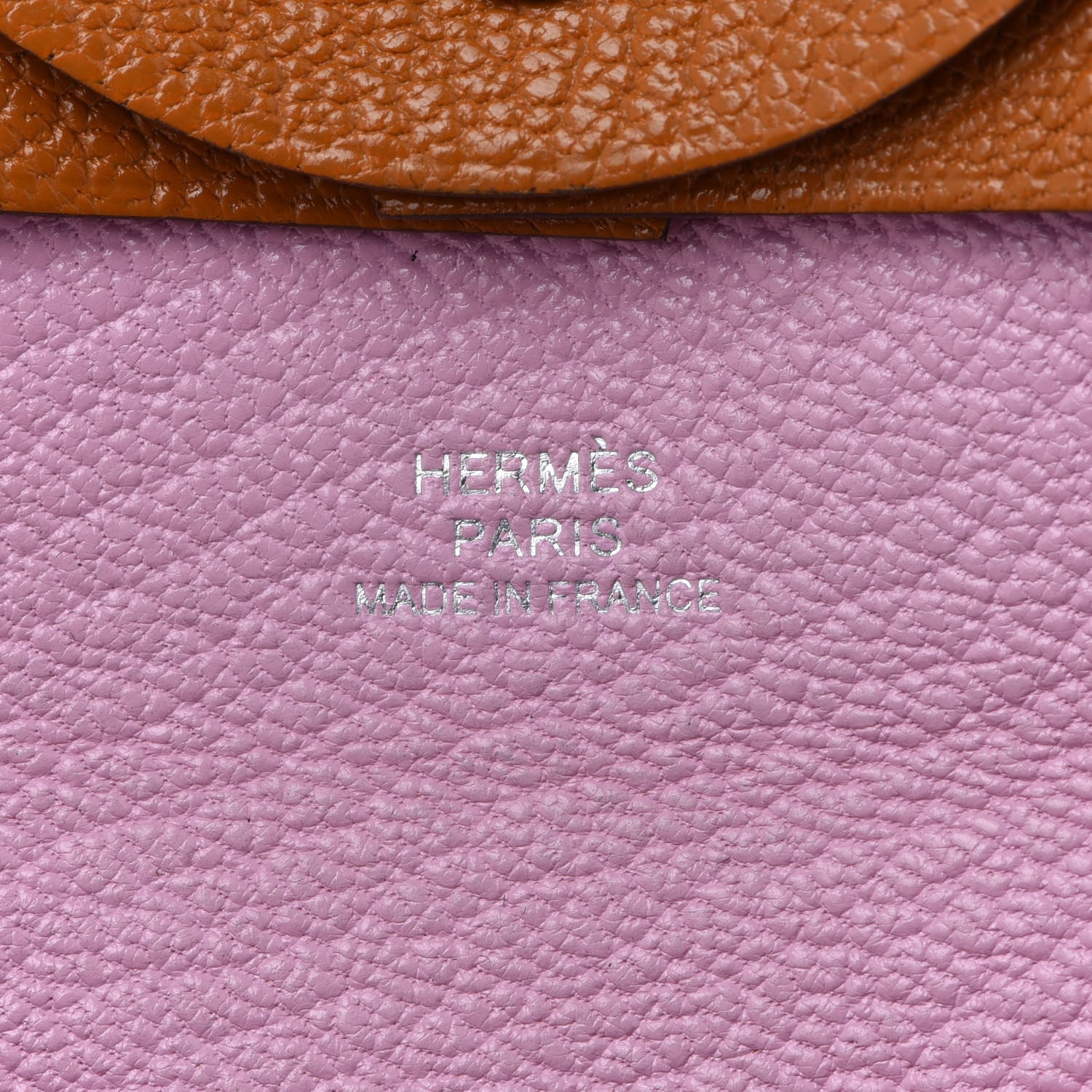 Hermes Chevre Mysore Bastia Verso Coin Purse Caramel Mauve Sylvestre 6 of 8