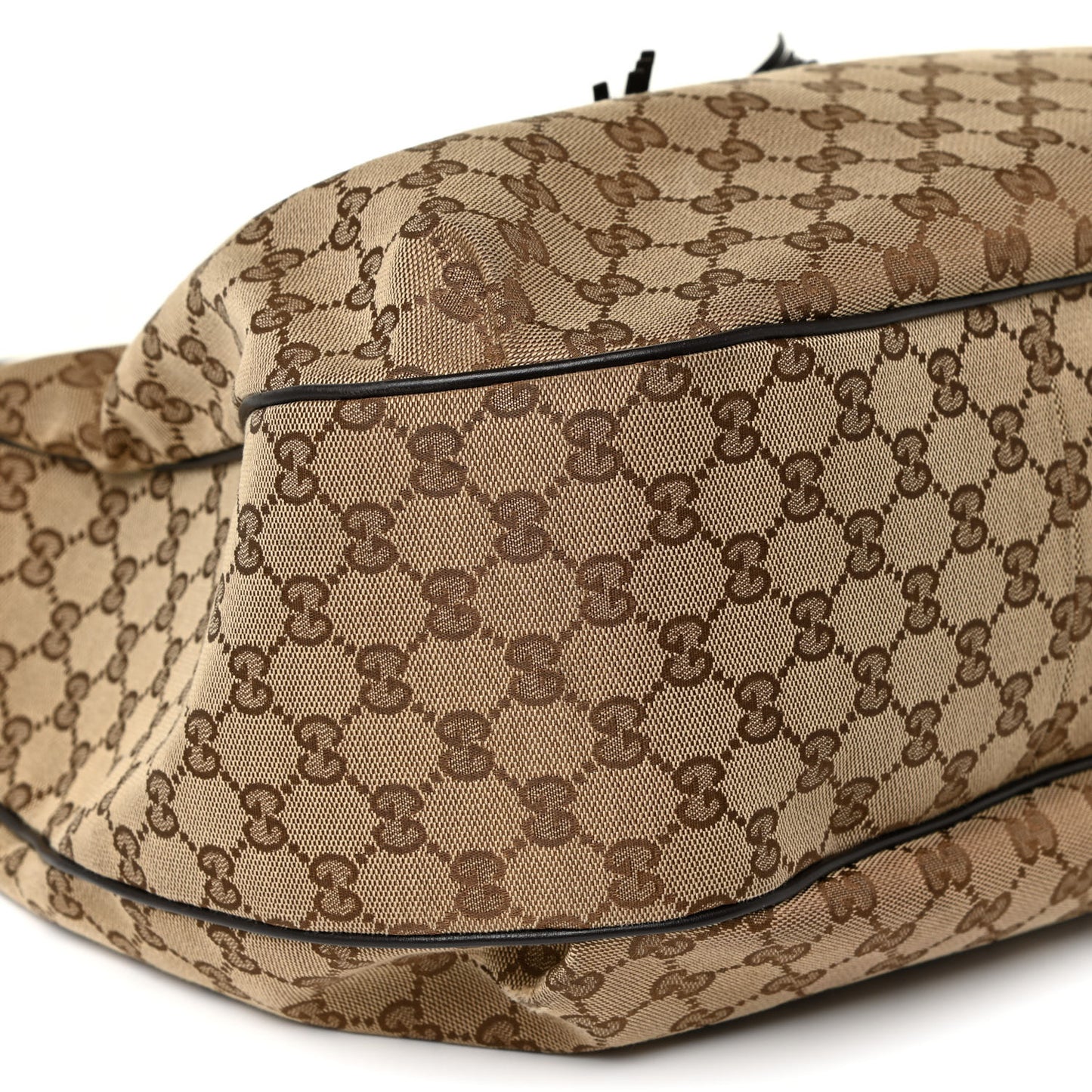 Monogram Margaux Calfskin Medium Emily Hobo Beige Ebony Cocoa