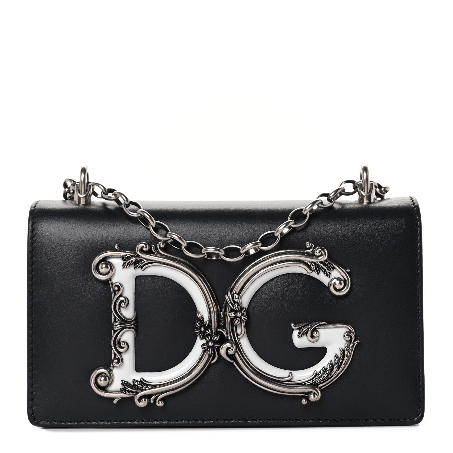 Dolce & Gabbana Nappa DG Girls Crossbody Phone Case Black 1 of 8