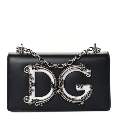 Dolce & Gabbana Nappa DG Girls Crossbody Phone Case Black 1 of 8