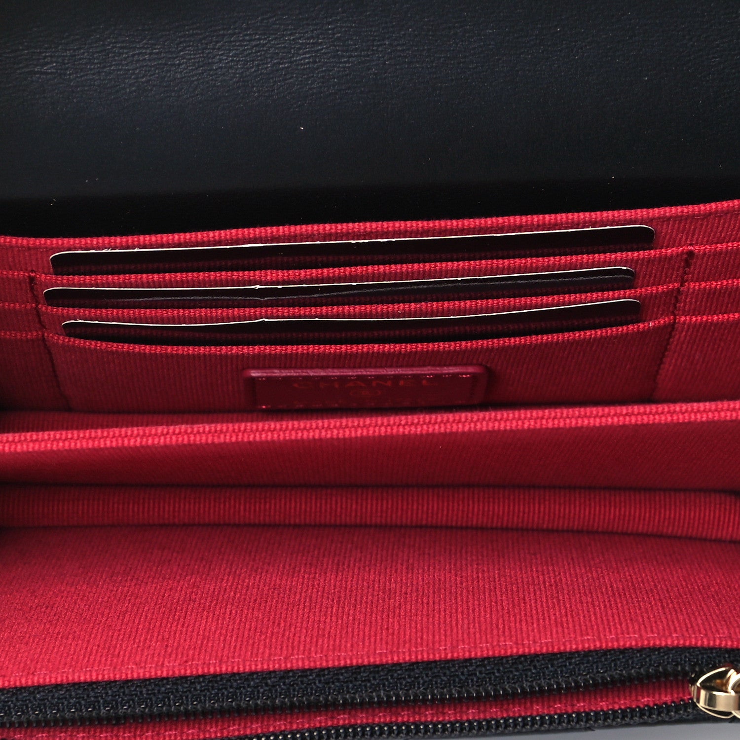 Chanel Lambskin Enamel Quilted Pending CC Clutch With Chain Black 5 of 10