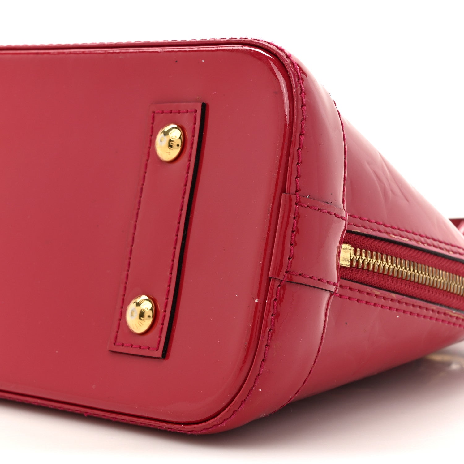 Louis Vuitton Vernis Alma BB Pomme D'Amour 8 of 14