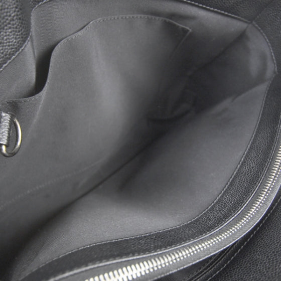 Caviar Quilted Grand Shopping Tote GST Black