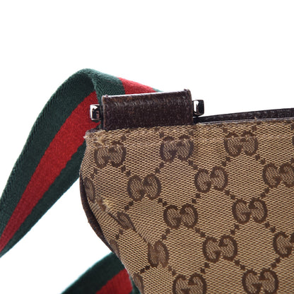Gucci Monogram Web Medium Double Pocket Messenger Bag Dark Brown 15 of 15