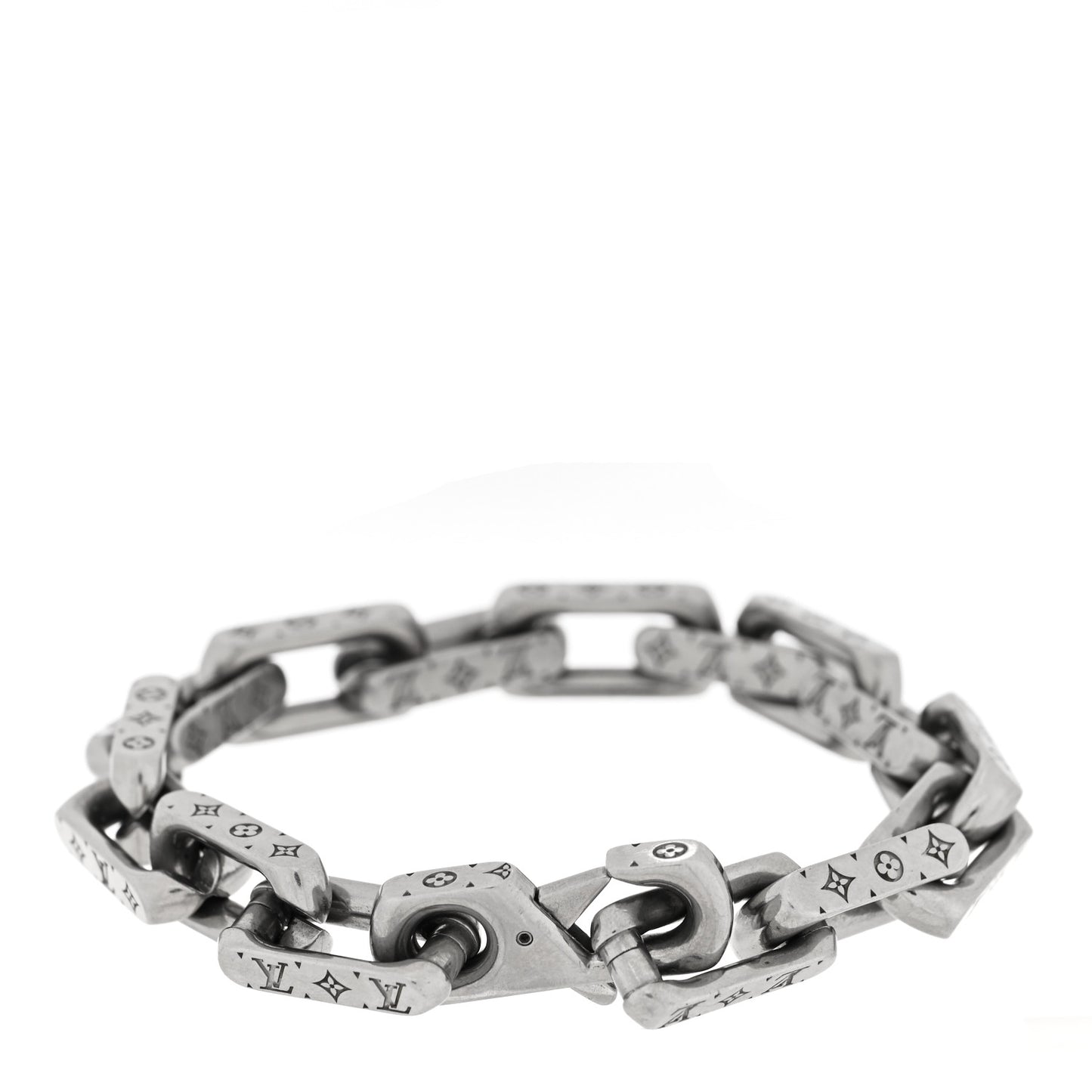 Monogram Chain Bracelet Silver