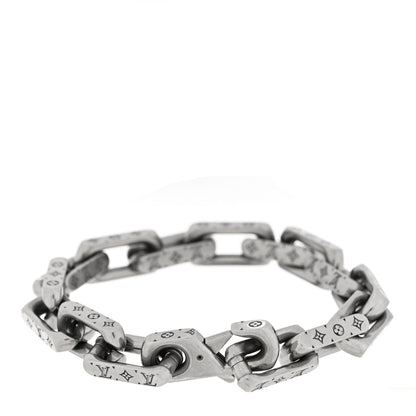 Louis Vuitton Monogram Chain Bracelet Silver 3 of 4