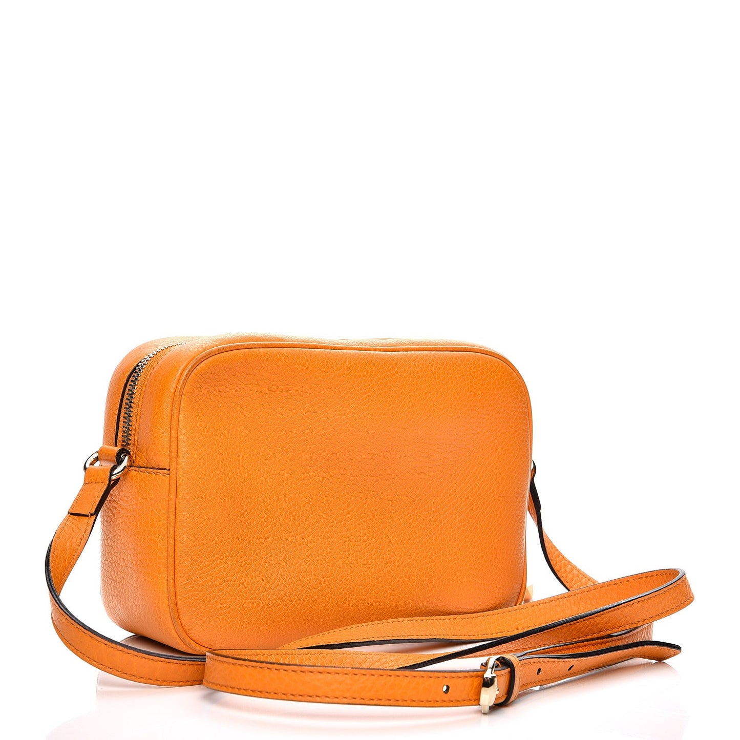 Pebbled Calfskin Small Soho Disco Bag Curcuma