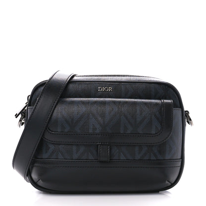 Christian Dior Coated Canvas CD Diamond Hit The Road Messenger Black 1 of 11