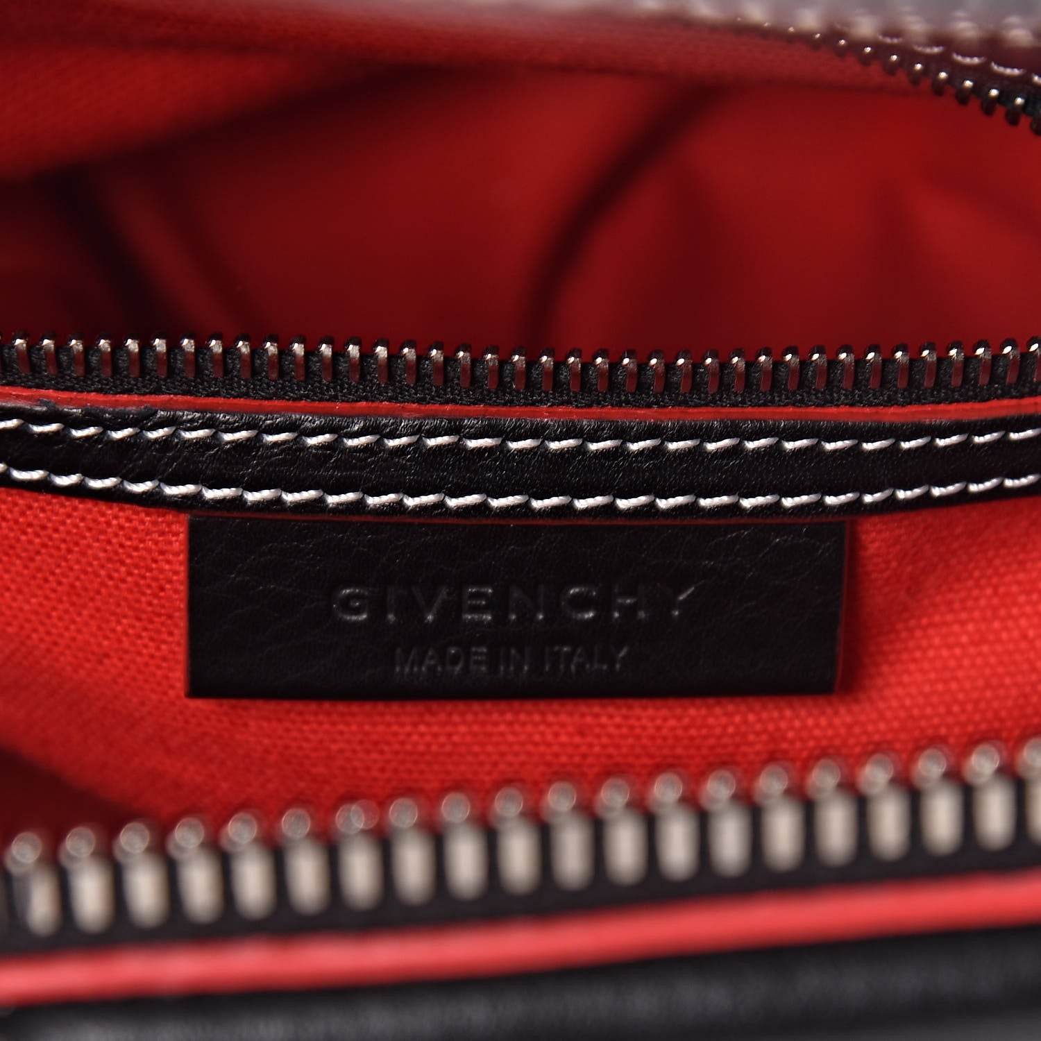 Givenchy Calfskin Contrast Stitched Small Antigona Black 6 of 13