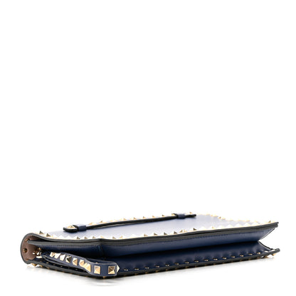 Valentino Garavani Nappa Rockstud Wristlet Clutch Indigo 4 of 6