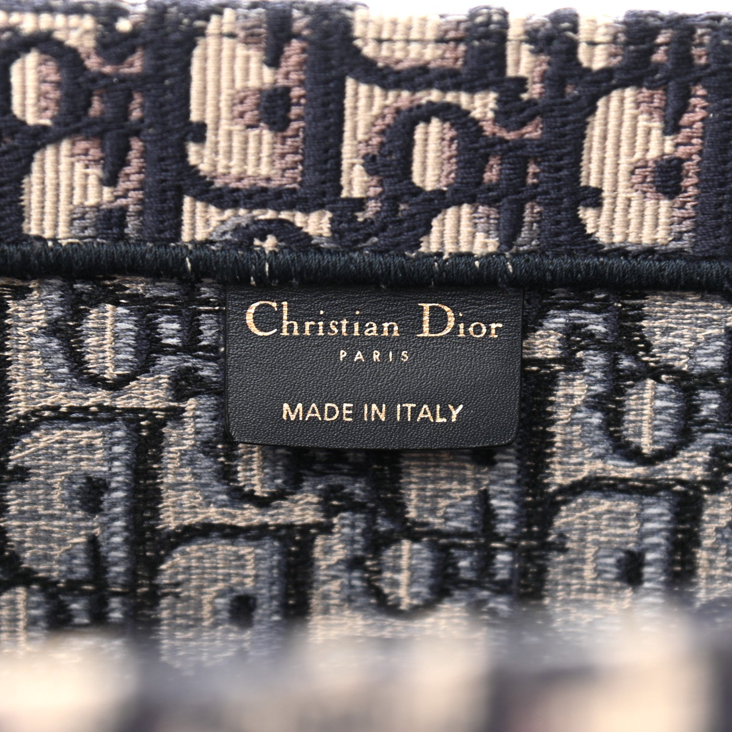 Christian Dior Oblique Medium Book Tote Blue Multicolor 6 of 10