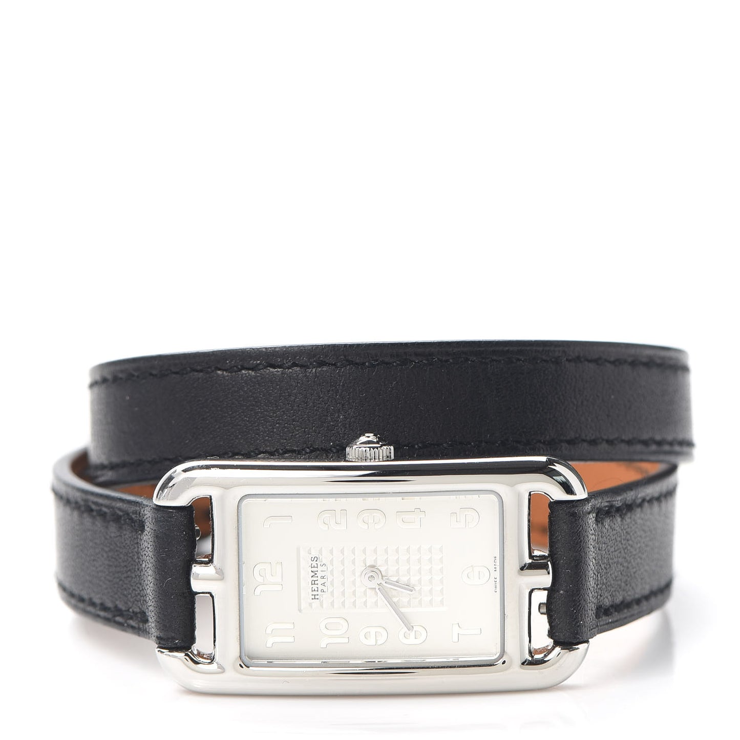 Stainless Steel Barenia 20mm Nantucket Double Tour Quartz Watch Noir