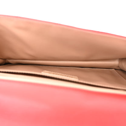 Chanel Lambskin Quilted Large Golden Class Flap Red 5 of 10