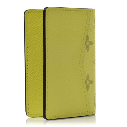 Louis Vuitton Monogram Taiga Pocket Organizer Yellow 3 of 7