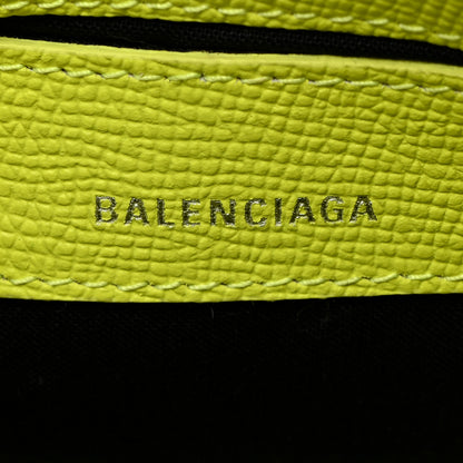 Balenciaga Signature Grained Calfskin Logo XXS Ville Top Handle Bag Acid Green Black 6 of 11
