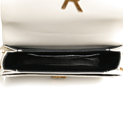 Saint Laurent Smooth Calfskin Small Solferino Satchel Ivory Natural 5 of 11