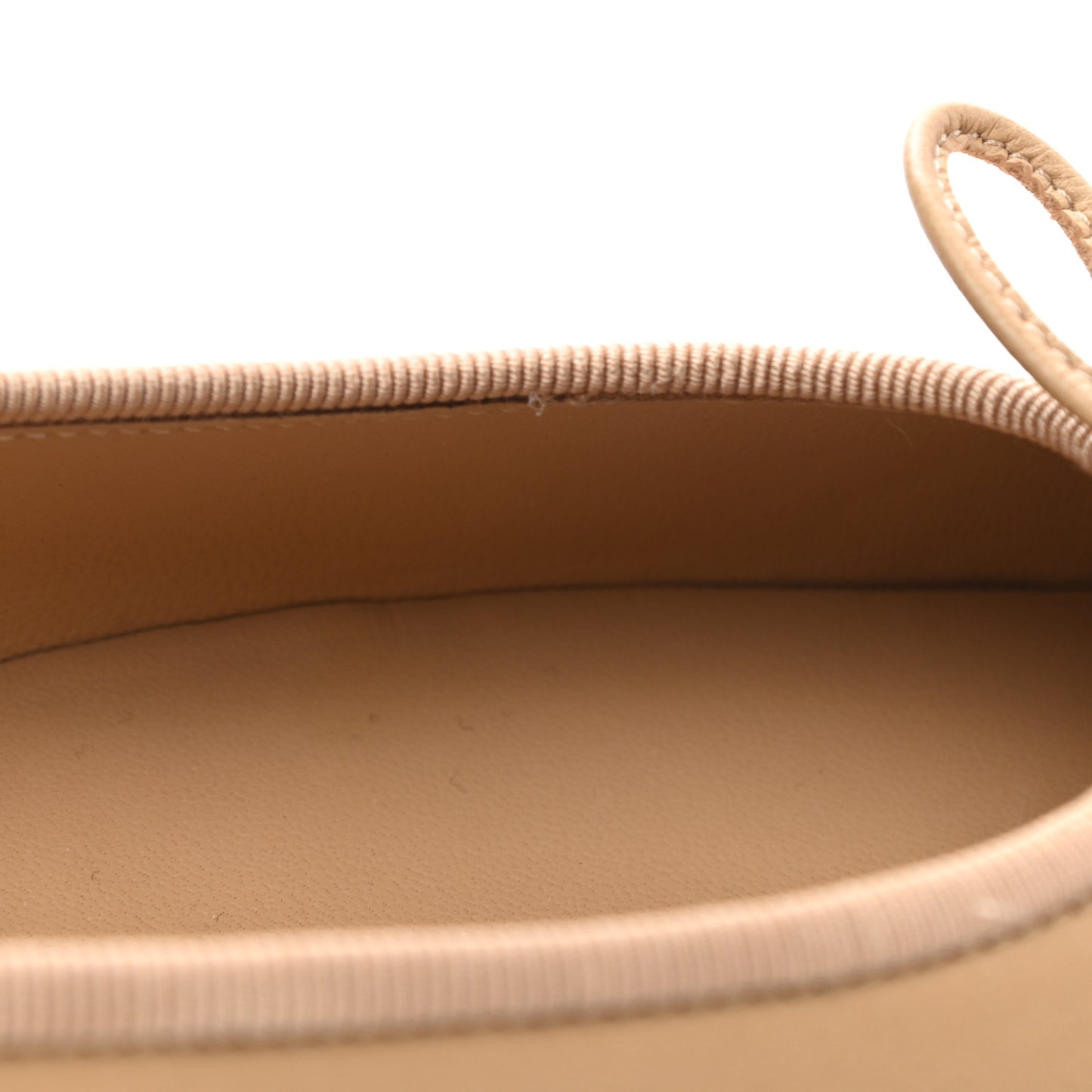 Lambskin Cap Toe CC Ballerina Flats 41 Beige