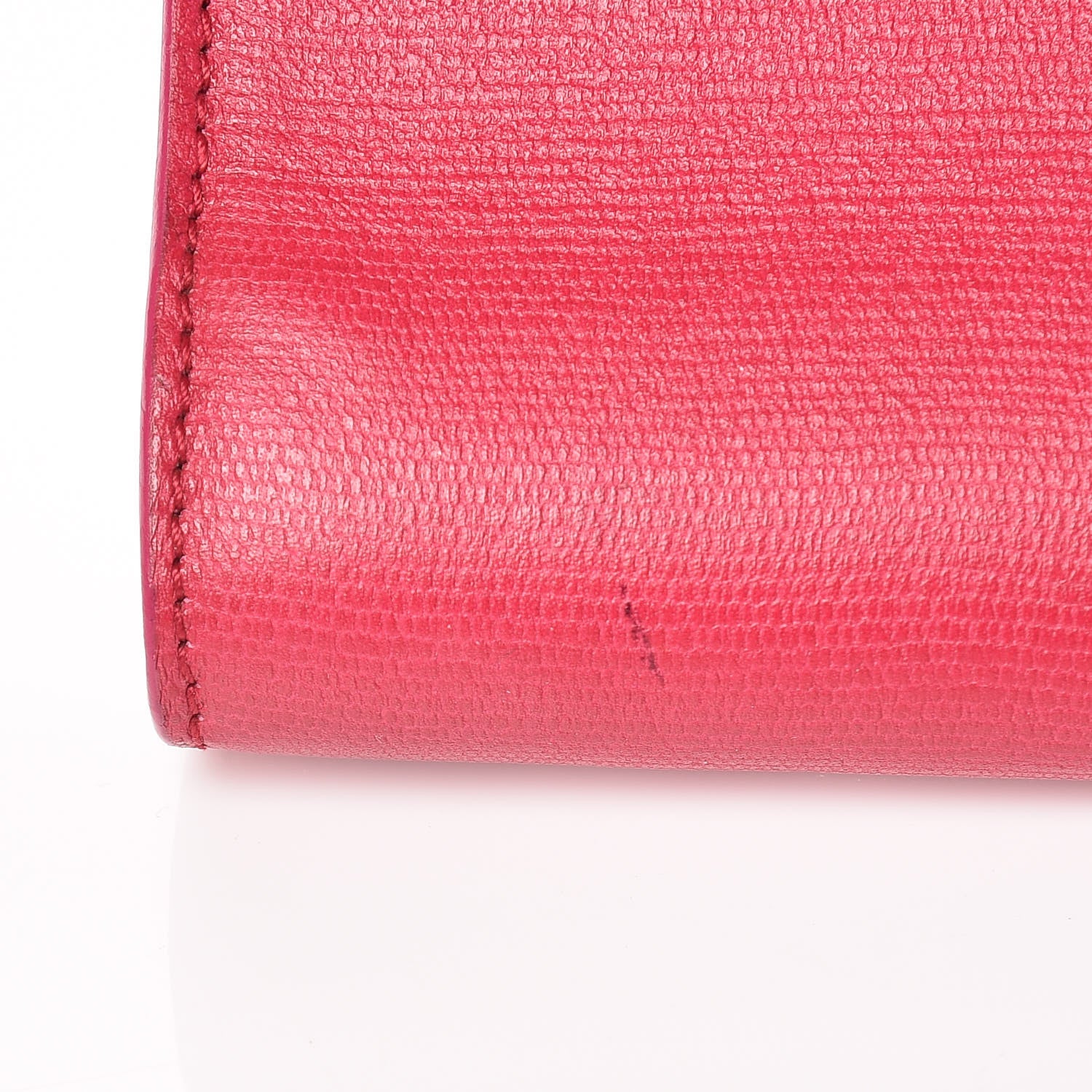 Saint Laurent Textured Calfskin Y Ligne Clutch Fuchsia 10 of 15