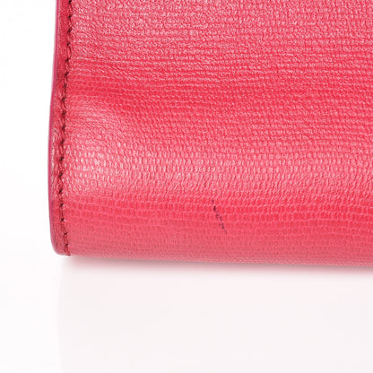 Saint Laurent Textured Calfskin Y Ligne Clutch Fuchsia 10 of 15