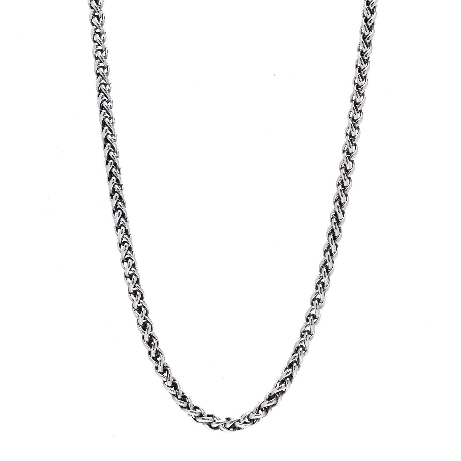 David Yurman Sterling Silver 4mm Wheat Chain Necklace 1 of 4