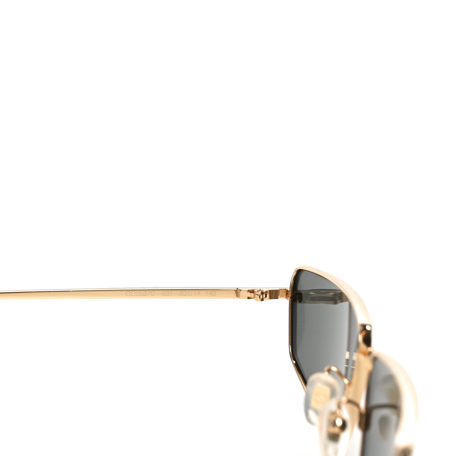 Gucci Metal Cat Eye Sunglasses GG0537S Gold 6 of 7