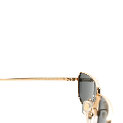 Gucci Metal Cat Eye Sunglasses GG0537S Gold 6 of 7