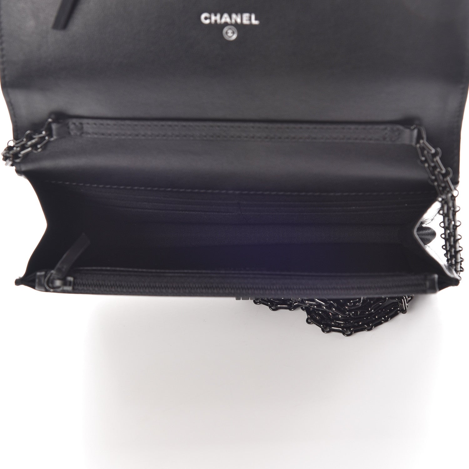 Chanel Aged Calfskin Quilted Reissue Wallet On Chain WOC So Black 5 of 11