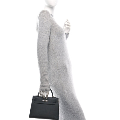 Hermes Epsom Kelly Sellier 25 Black 2 of 10