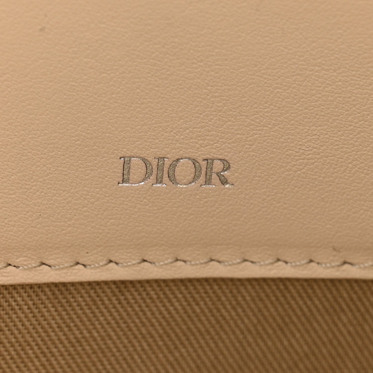 Christian Dior Coated Canvas CD Diamond Pouch Natural 6 of 10