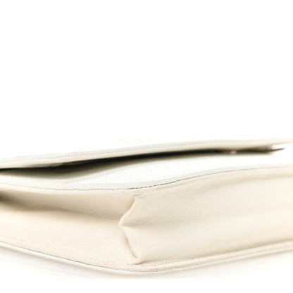 Chanel Caviar Timeless CC Wallet on Chain WOC White 10 of 11