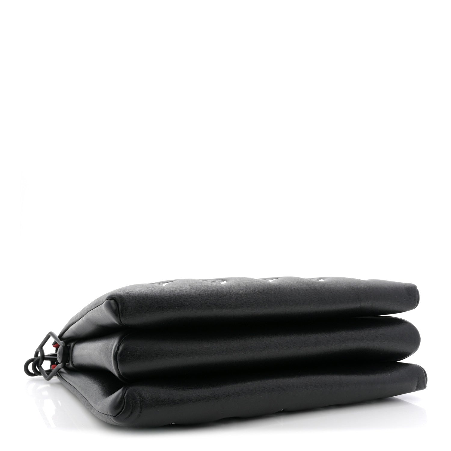 Louis Vuitton Lambskin Embossed Monogram Coussin PM Black White 4 of 10