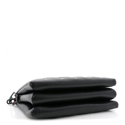 Louis Vuitton Lambskin Embossed Monogram Coussin PM Black White 4 of 10