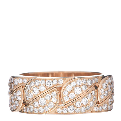 Cartier 18K Yellow Gold Diamond La Dona Band Ring 57 8 1 of 5