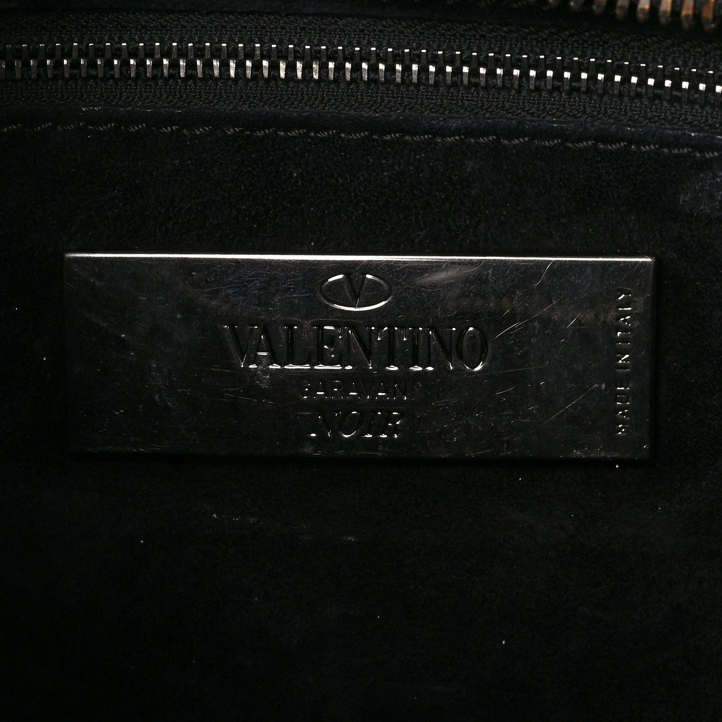Craquele Calfskin Small Guitar Strap Rockstud Rolling Flap Pocket Shoulder Bag Black