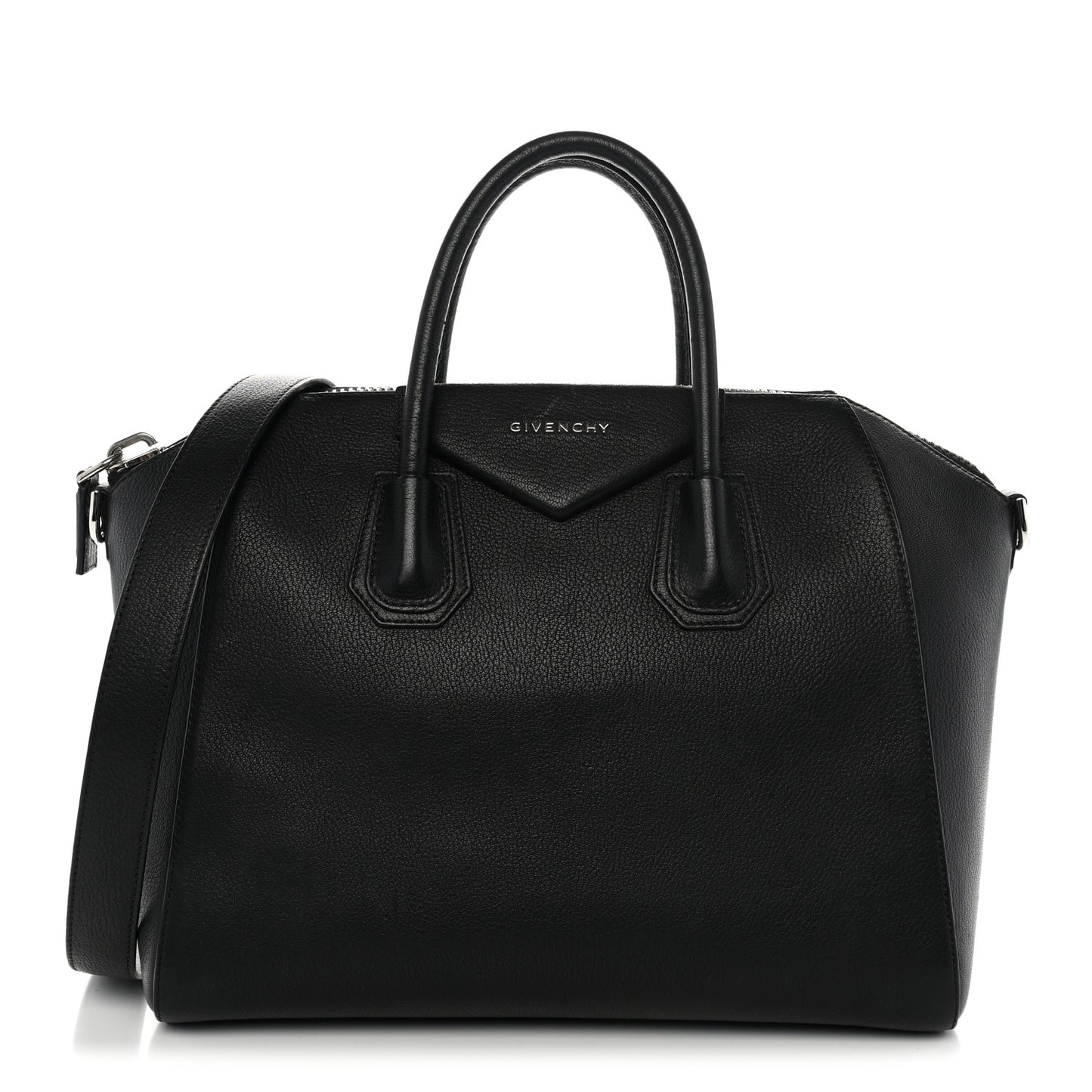 Sugar Goatskin Medium Antigona Black