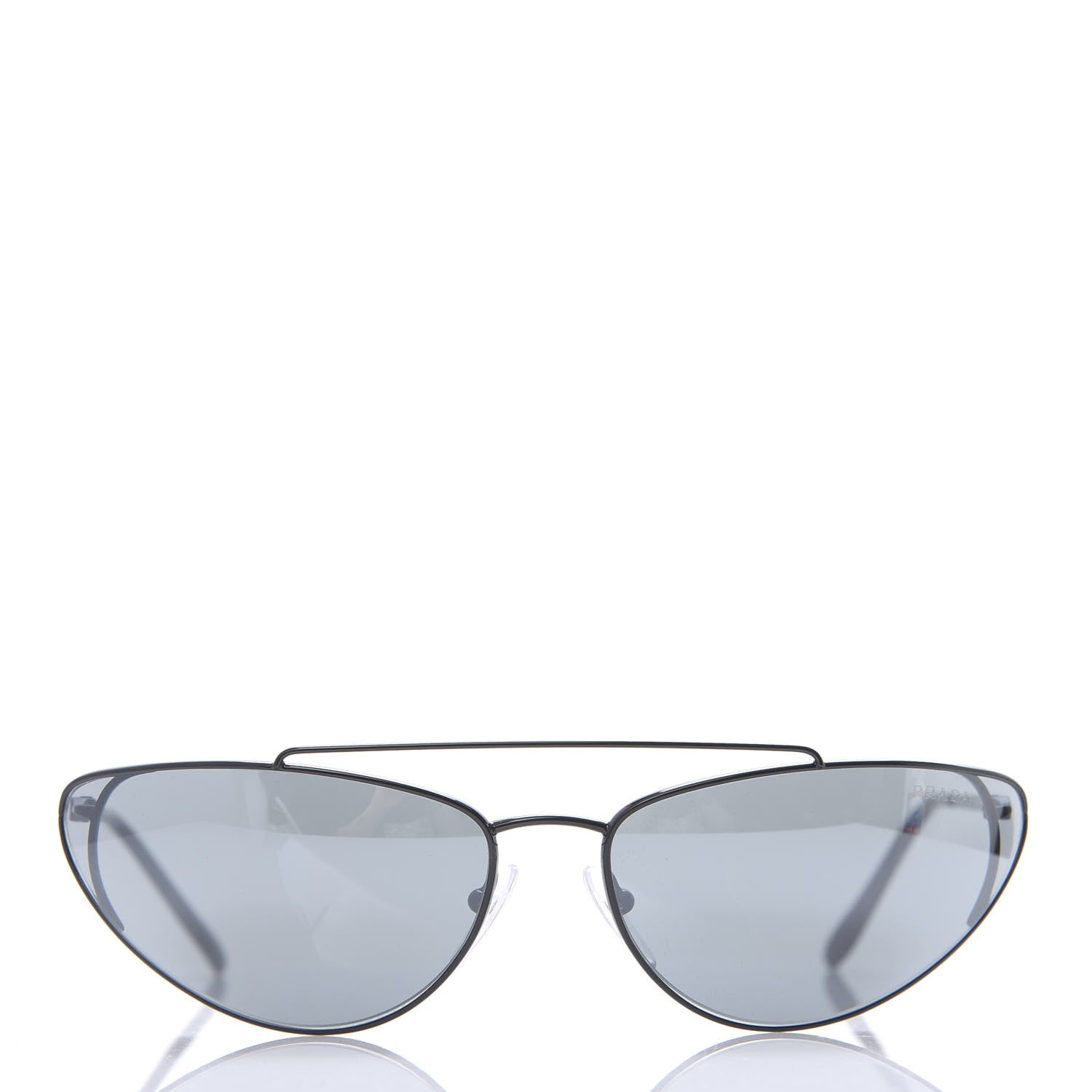 Prada Cat Eye Sunglasses SPR 62V Black 2 of 7