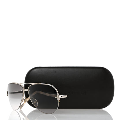 Louis Vuitton Damier Azur Conspiration Pilote Aviator Sunglasses Z0203U 9 of 9
